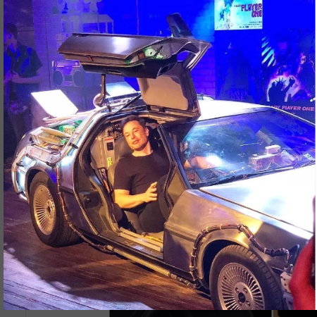 Elon Musk was recently captured on camera posing alongside his striking golden-hued vehicle. 